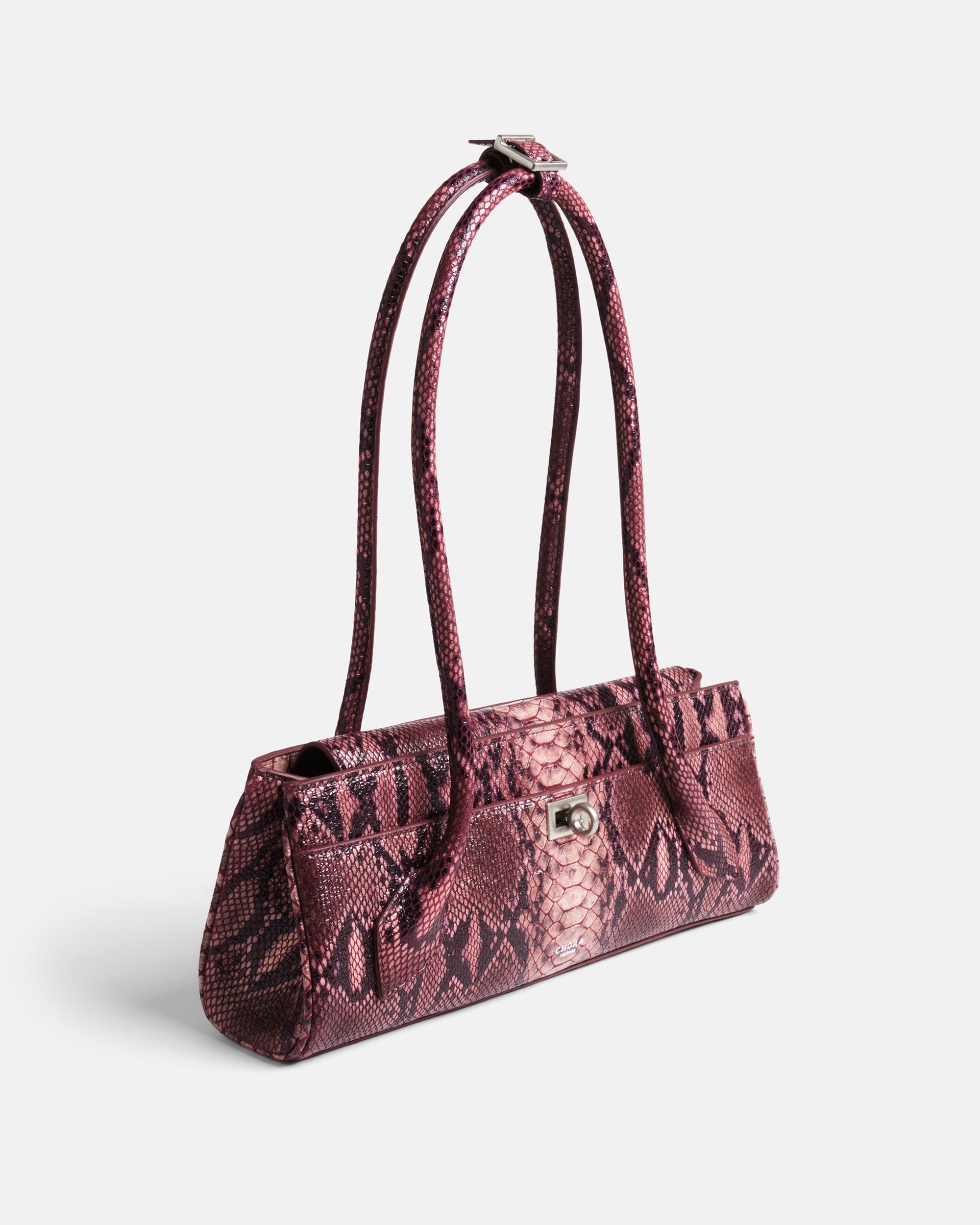 Isla - Python-Embossed Leather