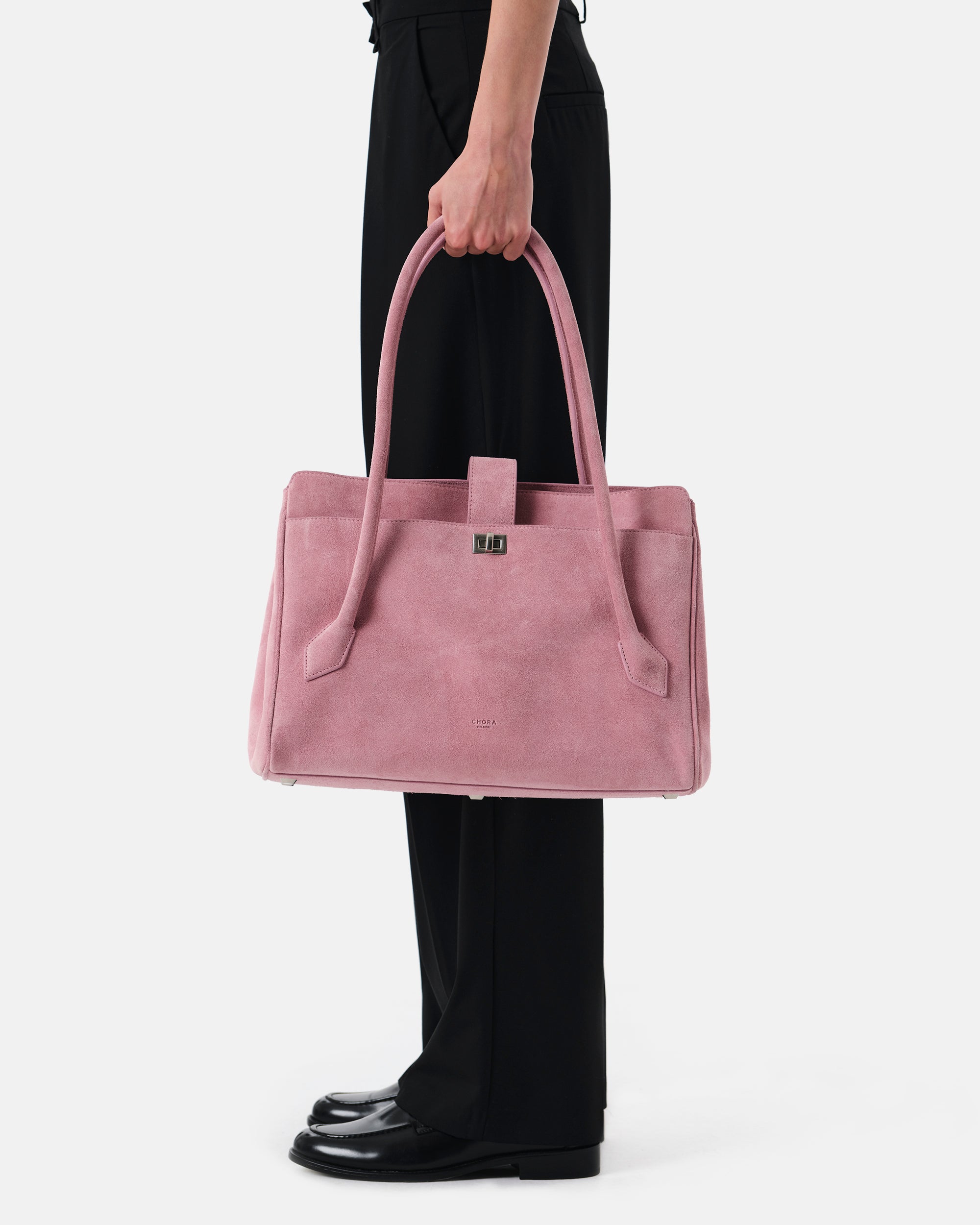 Cleo - Light Pink Suede