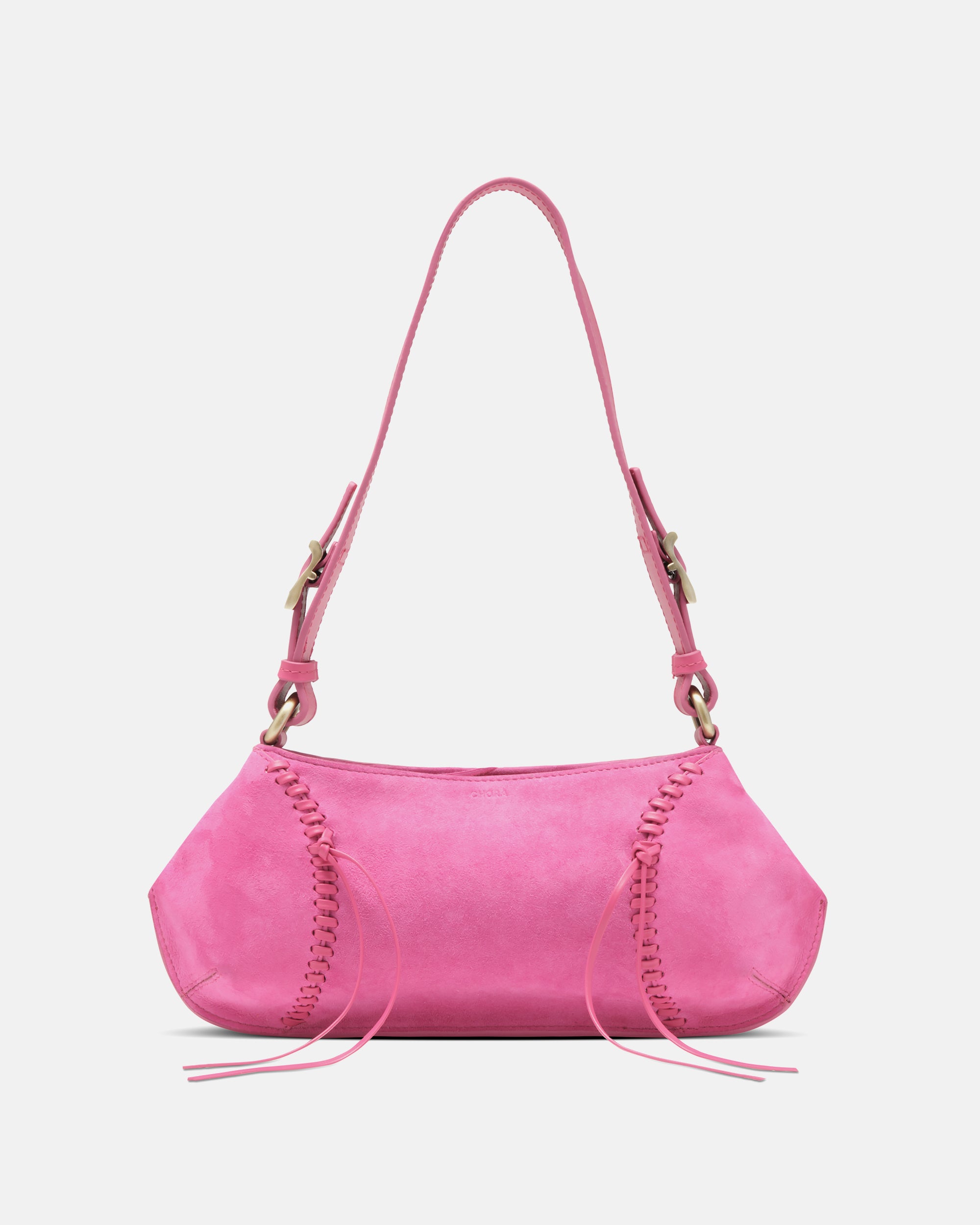 Moni Purse - Fuchsia Suede