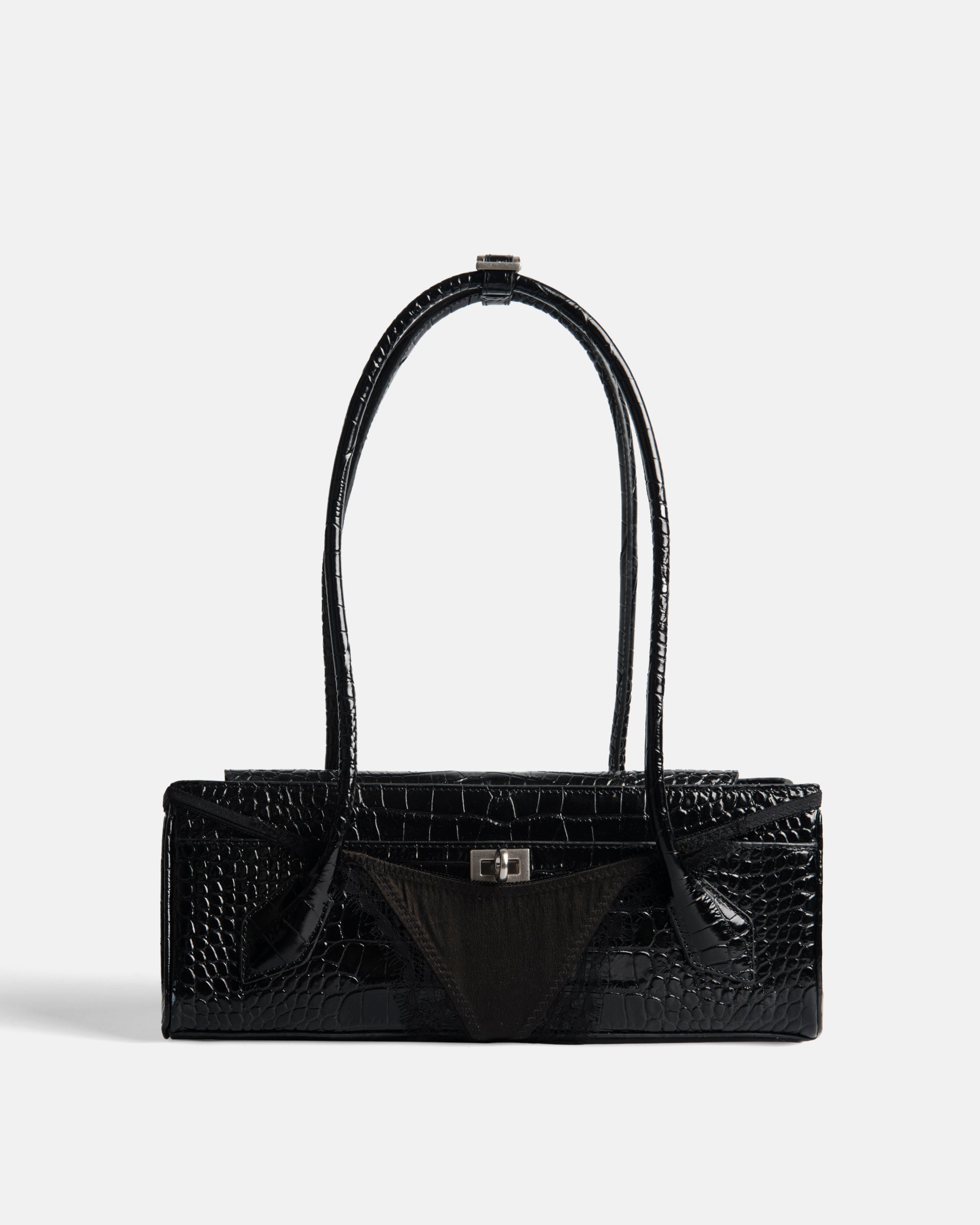 Chora x Sini Saavala - Black Croc-Embossed